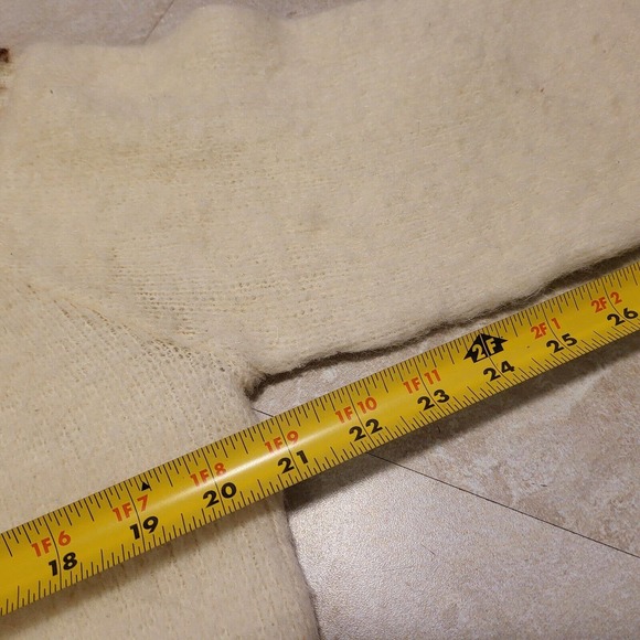 VTG Sears Sportswear Mens L Large Mohair Fuzzy Crewneck Pullover Sweater - Picture 9 of 16